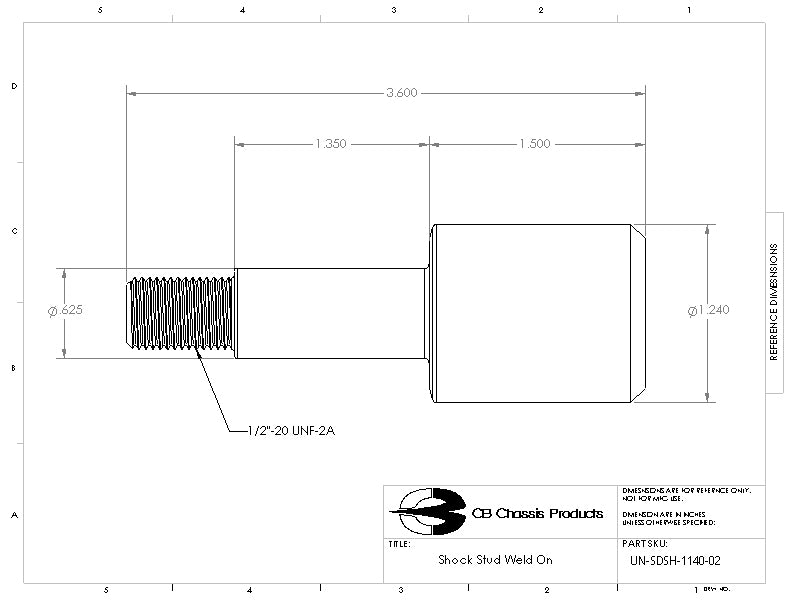 Shock Stud - Weld-on