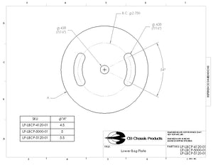 4.5" Lower Air Bag Mounting Plate